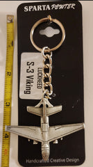 Lockheed S-3 Viking Pewter Airplane Keychain