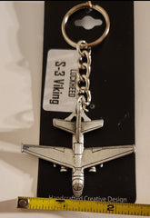 Lockheed S-3 Viking Pewter Airplane Keychain