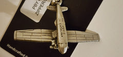 Consolidated WWII PBY Catalina Large Pewter Airplane Zipper/Bag Pull