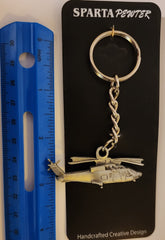 Sikorsky S-76 Helicopter Pewter Keychain