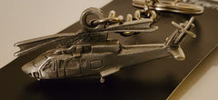 Sikorsky S-76 Helicopter Pewter Keychain