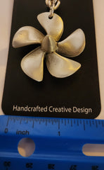 Ship's Propeller Pewter Keychain