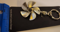 Ship's Propeller Pewter Keychain