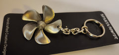 Ship's Propeller Pewter Keychain