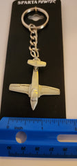 Canadair CL-41 Tutor (Snowbirds) Pewter Airplane Keychain
