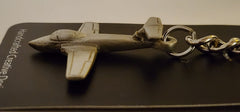 Canadair CL-41 Tutor (Snowbirds) Pewter Airplane Keychain
