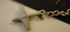Canadair CL-41 Tutor (Snowbirds) Pewter Airplane Keychain
