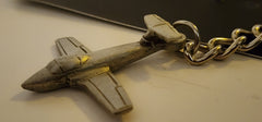 Canadair CL-41 Tutor (Snowbirds) Pewter Airplane Keychain