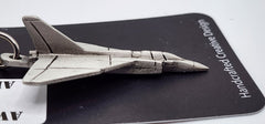 Avro Canada CF-105 Arrow Jet Airplane Pewter Keychain