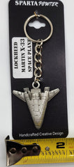 Lockheed Martin X-33 Space Plane Pewter Keychain