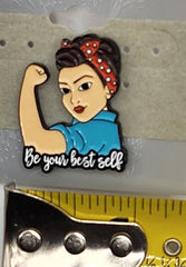 Rosie the Riveter "Be Your Best Self" Enamel Lapel Pin