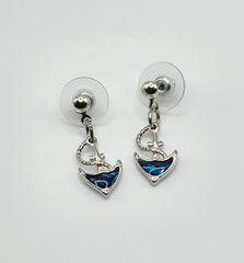 Paua Shell Anchor Earrings