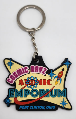 Cosmic Rayz Atomic Emporium Keychain