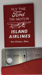 Fly the Ford Tri-Motor Island Airlines Mini Magnet