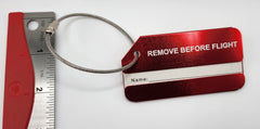 Remove Before Flight Aluminum Luggage Tag
