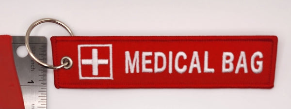 Medical Bag Red Keychain