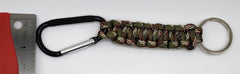 Army Green Camo Paracord Carabiner Keychain