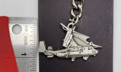 Bell Boeing V-22 Osprey Helicopter Pewter Keychain