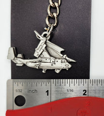 Bell Boeing V-22 Osprey Helicopter Pewter Keychain