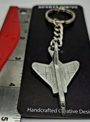 Douglas F5D-1 Skylancer Pewter Airplane Keychain