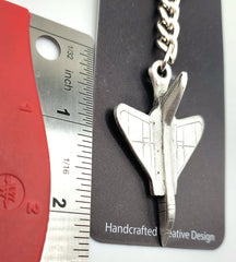 Douglas F5D-1 Skylancer Pewter Airplane Keychain
