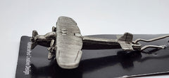 Ford Tri-Motor "Tin Goose" Airplane Pewter Large Zipper/Bag Pull