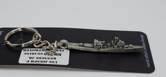 USS Joseph P. Kennedy, Jr. DD-850 Gearing Class Destroyer 3D Ship Pewter Keychain