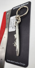 USS Joseph P. Kennedy, Jr. DD-850 Gearing Class Destroyer 3D Ship Pewter Keychain