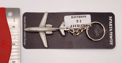 Raytheon T-1 Jayhawk Pewter Airplane Keychain