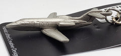 Raytheon T-1 Jayhawk Pewter Airplane Keychain
