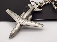 Raytheon T-1 Jayhawk Pewter Airplane Keychain