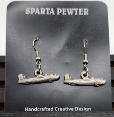 B-25 Mitchell "Georgie's Gal" 3D Pewter Earrings