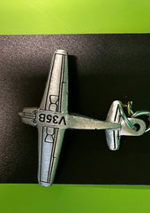 Bottom of Beech VTail Keychain