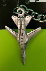 General Dynamics F-111 Aardvark Pewter Airplane Keychain