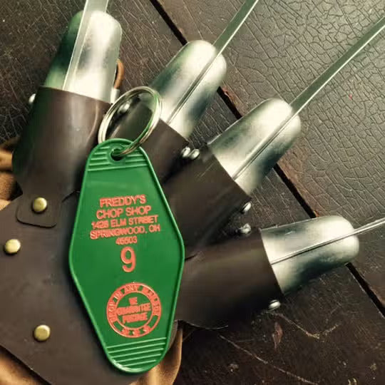 Freddy's Chop Shop (Nightmare on Elm Street) Motel Key FOB Keychain