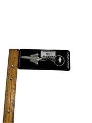 Lockheed SR-71 Blackbird Airplane Pewter Keychain