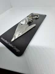 Lockheed F-117 Nighthawk Stealth Jet Airplane Pewter Keychain