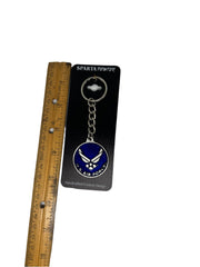 U.S. Air Force Enamel (USAF) Logo Pewter Keychain