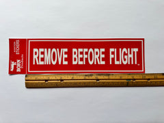 RBF Remove Before Flight Bumper Sticker