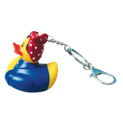 Rosie the Riveter Duck Keychain