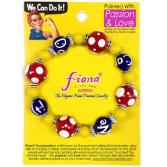 Rosie the Riveter Multi-Color Beaded Bracelet