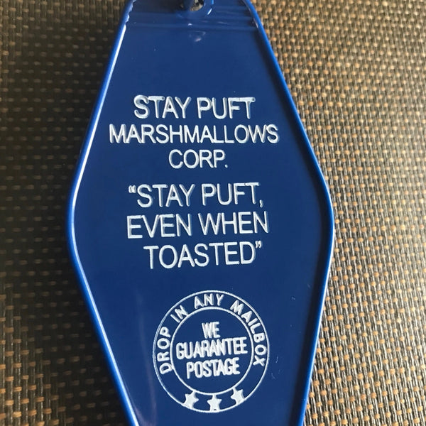 Stay Puft Marshmallows Corp. (Ghostbusters) Retro Motel Key FOB Keychain