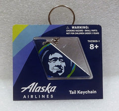 Alaska Airlines Aircraft Tail Keychain