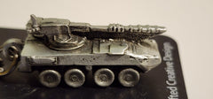 General Dynamics Stryker Armored Vehicle Pewter Keychain