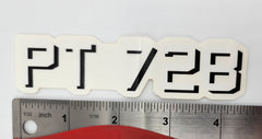 PT-728 Lettering Sticker