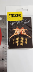 B-25 "Georgie's Gal" Nose Art Mission Bomb Mini Sticker