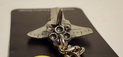 Space Shuttle Pewter Keychain