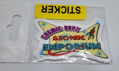 Cosmic Rayz Atomic Emporium Logo Mini Sticker
