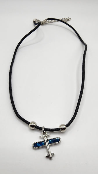 Airplane Paua Shell Necklace