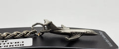 Bombardier Challenger Jet Airplane Pewter Keychain